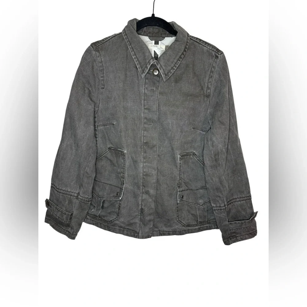 J. Crew Denim Jacket Women’s Size M Grey